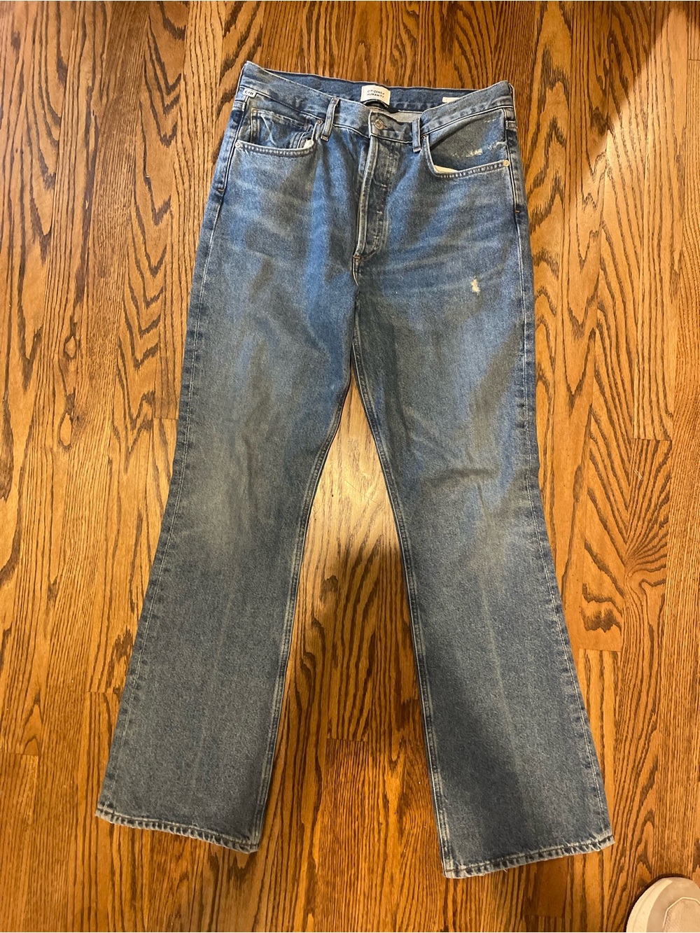 Citizens of Humanity Blue Straight-Leg Jeans - Classic Denim